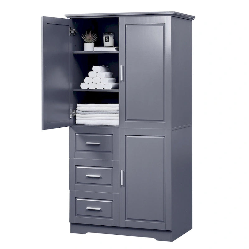 Armadio alto e largo con ante per bagno/ufficio