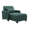 Divano chaise longue a botte reclinabile capitonné