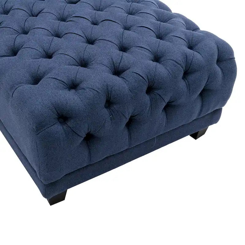 Divano chaise longue a botte reclinabile capitonné
